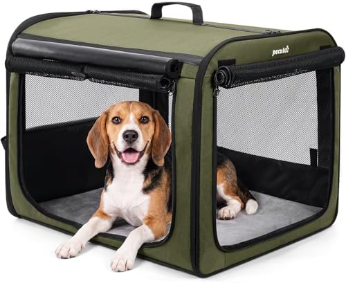 Dog Car Carrier Light Weight 27×20.5×20.5in, Foldable Dog Carrier, Gren
