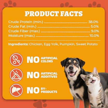 Wellix Freeze Dried Topper with Pumpkin&Sweet Potato for Dogs&Cats, 7.05oz