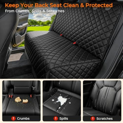 URPOWER Dog Car Seat Cover for Back Seat, Waterproof Car Seat Protector