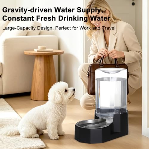 Sfozstra 7L Gravity Dog Water Dispenser:Filter Free Design