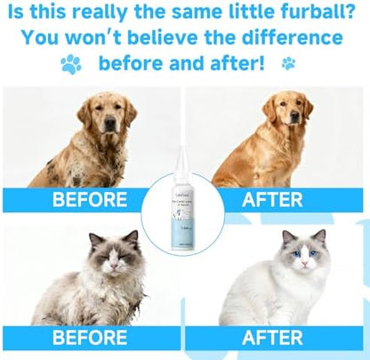 Pet Steam Brush for Dogs, Waterless Shampoo Refill for Dogs & Cats (2PCS)