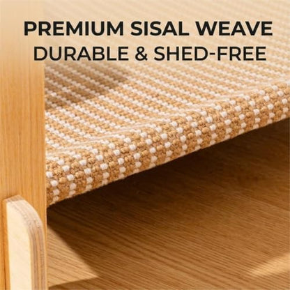 Cat Bunk Bed with Sisal Scratcher & Hammock - 2 Tier Heavy Duty Double Decker Wooden Cat Furniture for 2 Indoor Cats, Sturdy Anti-Tipping Bed Fits Large Cats Up to 30+ Lbs