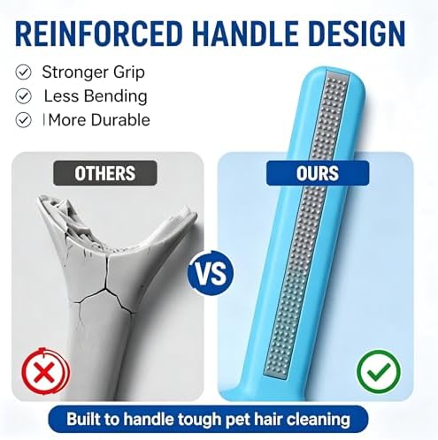 3-in-1 Pet Hair Removers, Carpet Rake for Dog Cat Fur Lint Clean Scraper