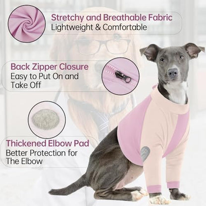 Lelepet Dog Recovery Suit for Front Legs, Dog Sleeve to Stop Licking 2XL