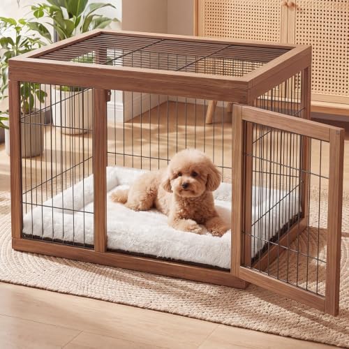 Novabright 4 Pack Cat Hammocks & Self Warming Mats Set for Crate, White