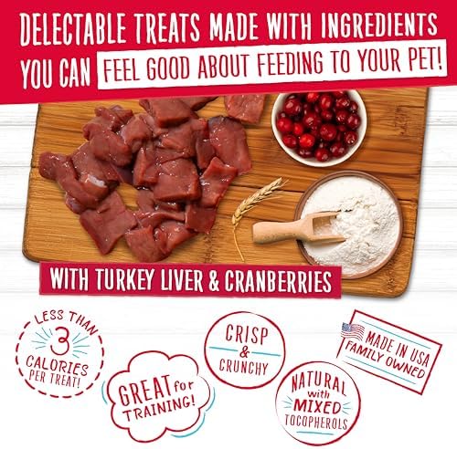 Charlee Bear Original Dog Training Treats, Turkey Liver & Cranberry, 16 oz