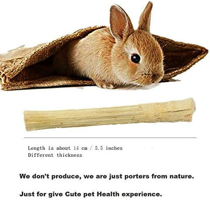 300g/10.5oz Bamboo Sticks for Rabbits - Rabbit Chew Toys for Teeth with Rabbit Treats Included - Durable Chew Sticks for Hours of Fun