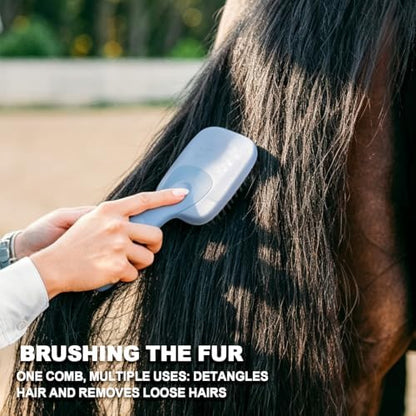 Blue Horse Mane&Tail Comb Horse Grooming Brush 8.62in/21.9cm