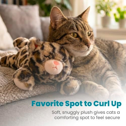 Catstages Calming Kitty Pal Interactive Companion Plush Cat Toy, 11"