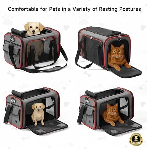 EliteField Soft-Sided Pet Carrier for Cats & Small Dogs (3-Year Warranty)