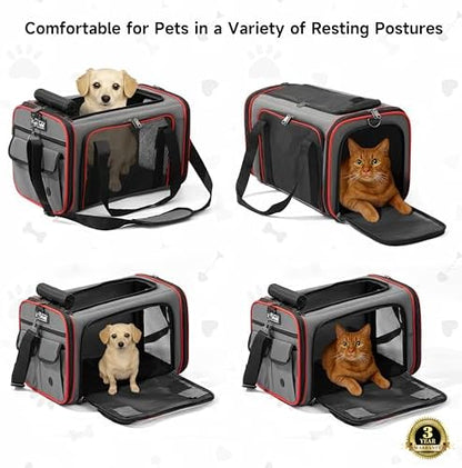 EliteField Soft-Sided Pet Carrier for Cats & Small Dogs (3-Year Warranty)