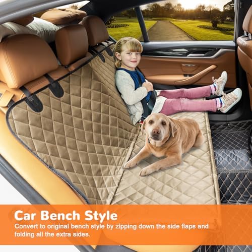 URPOWER XL Dog Seat Cover for Full-Size Truck Back Seat, Waterproof Hammock