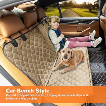 URPOWER XL Dog Seat Cover for Full-Size Truck Back Seat, Waterproof Hammock