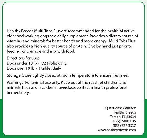 Healthy Breeds German Shepherd Multi-Tabs Plus Chewable Tablets 180 Count