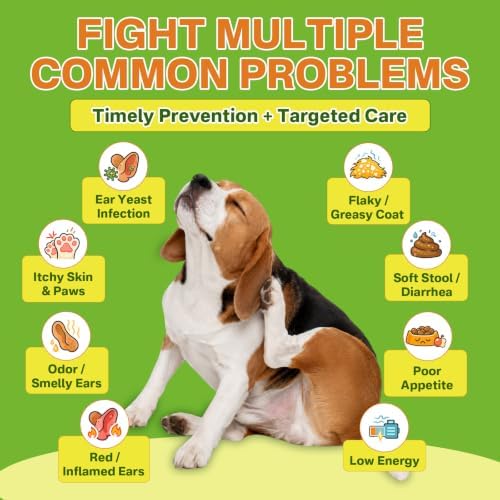 puyrzoe Natural Yeast Infection Treatment for Dogs, Yeast Treatment for Dog