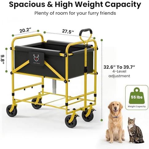 Foldable Dog Bath Cart for Dirty Outdoor Dog and Cat