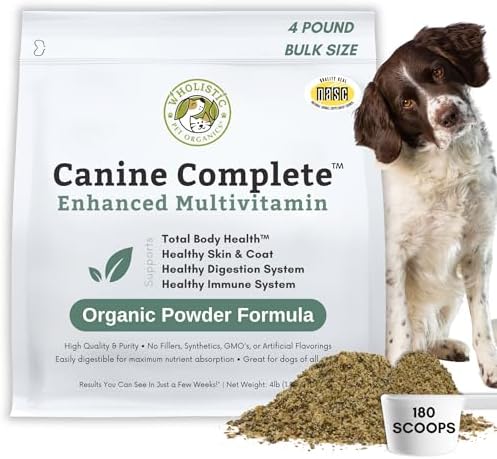 Organic Dog Vitamins, 4 Lb, 180 Scoops