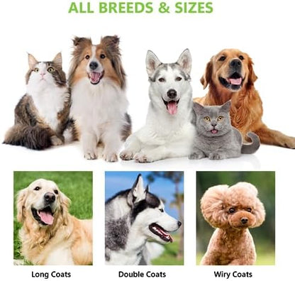Staltwo Deshedding Dog Brush for Shedding, Undercoat Rake for Dog&Cat