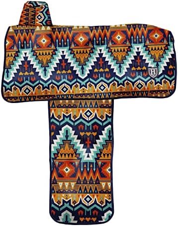Harrison Howard Sturdy Waterproof Western Saddle Cover with Stylish Prints that Stand Out Keep Your Saddle in Pristine Condition Perfect for Showing or Riding Events-Tribal Vibe