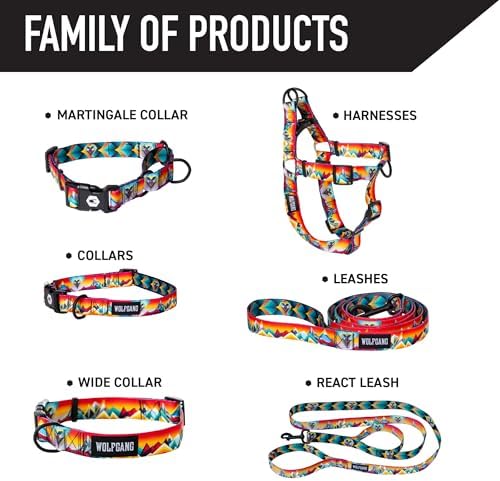 Wolfgang 5/8 Inch Venture Dog Leash Mountainvibes Print Small