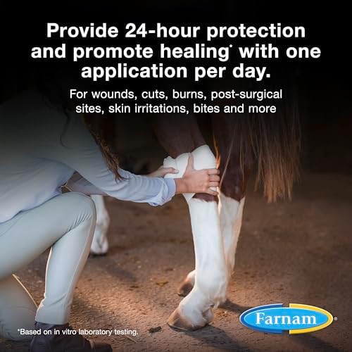 Farnam Purishield Wound and Skin Care Fast-Acting Spray for Horses, 12 oz