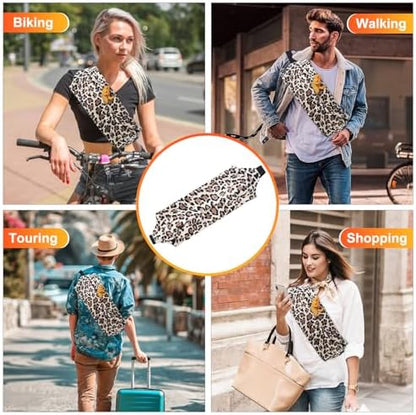 Bearded Dragon Lizard Leash Harness 3-Piece Set,Reptile Small Pet Backpack,3 Size Pack Adjustable Bearded Dragon Harness and Soft Comfortable Lizard Vest -Leopard Pattern