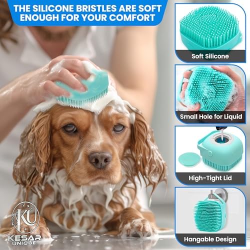 9PCS Pet Grooming & Bathing Kit with Storage Bag for Dogs & Cats