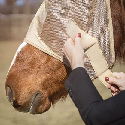 Charlie Horse Fly Masks for Horses with Ears, Durable Stretch Horse Fly Mask with Ears, Comfortable Fly Mask for Horses, Equine Fly Mask Horse Eye Protector with Horse Supplies Storage Bag, (M) - COB