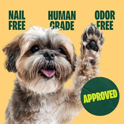 100% Natural Dehydrated Chicken Feet Peanut Butter Flavor For Dog Treats - Organic, No Rawhide, Sensitive Stomach, Nail Free, Odor Free, High Collagen, Hip Joint & Dental Health - 26 Count