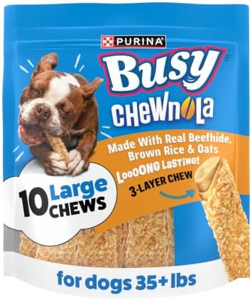 Purina Busy Chewnola Small/Medium Dog Bones, Oats & Brown Rice, 10 ct Pouch