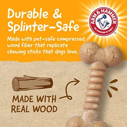 Arm & Hammer Barkies Classic Bone Chew Toy, Peanut Butter Flavor, 5 Inch