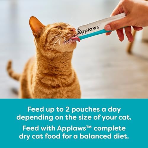 Applaws Tuna Puree Lickable Cat Treats 60-Pack 0.5 oz Sachets