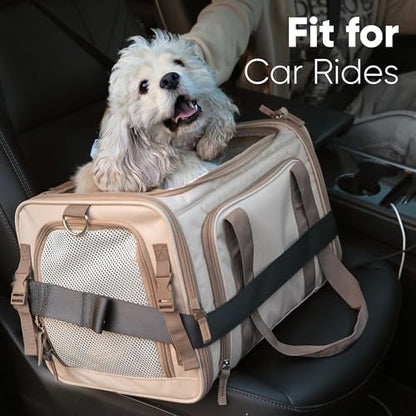FUKUMARU Expandable Cat Carrier Large, Soft Pet Carrier Airline Approved