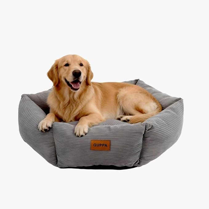 All-Season Stain Resistance Cat Dog Bed,Round Donut Pet Bed,Cord Washable Cat and Dog Beds with Removable Cover,Kitten Bed with Anti-Slip Bottom,Grey,29.5 * 5.9"