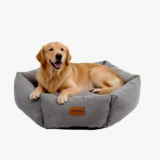 All-Season Stain Resistance Cat Dog Bed,Round Donut Pet Bed,Cord Washable Cat and Dog Beds with Removable Cover,Kitten Bed with Anti-Slip Bottom,Grey,29.5 * 5.9"