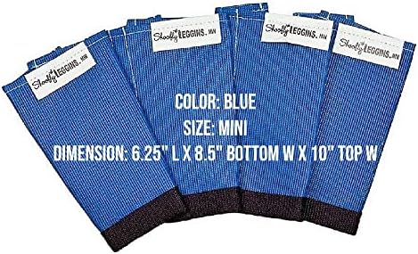 SHOOFLY Horse Leggins, Patented Loose Fitting Boots, Breathable Plastic Mesh (Blue/Mini)