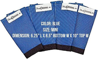 SHOOFLY Horse Leggins, Patented Loose Fitting Boots, Breathable Plastic Mesh (Blue/Mini)