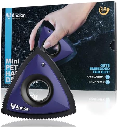 Analan Mini Pet Hair Remover for Car Detailing Dog Hair Tool(Blue Violet)