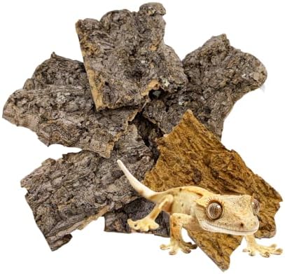 Reptiles Cork Bark Bits Substrate,1 LB Terrarium Bark Bedding Bulk for Geckos Snake Isopods Bearded Dragon Spiders Lizard Tarantula Hermit Crabs