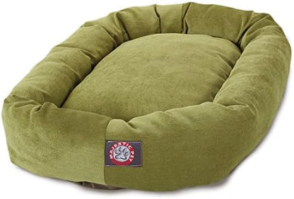 Majestic Pet Micro Velvet Dog Bed, 52 Inch X-Large, Round, Washable, Apple
