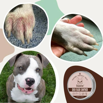 Dog Skin Irritation Treatment, Dog Red Skin, Hot Spot Soother Skin for Dogs, Anti-Itch Lotion, Allergy Relief & All-Natural Rash Cream for Dogs Soothing Relief for Dry, Itchy Coat - Cream 125ml