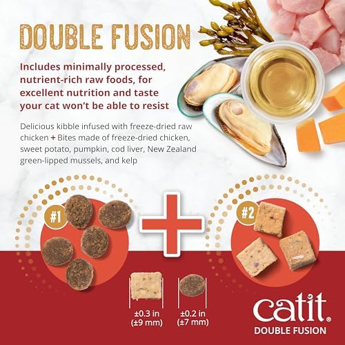 Catit Recipes Double Fusion Weight Control Cat Food,10 lb