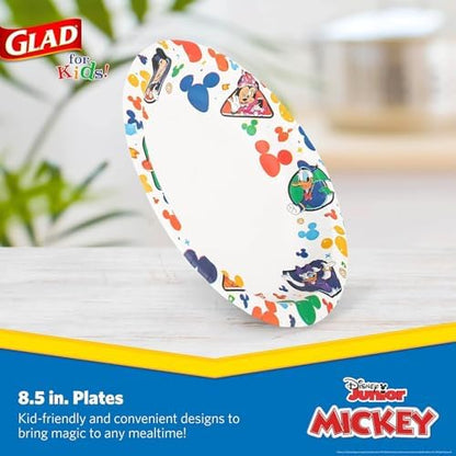 Glad for Kids Disney Mickey and Friends Paper Plates, 8.5 in, 40 Ct, 2-Pack