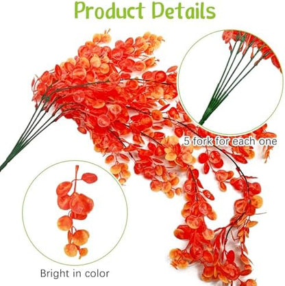 Hamiledyi Reptile Plants for Terrarium Hanging Fake Leaves with Suction Cup