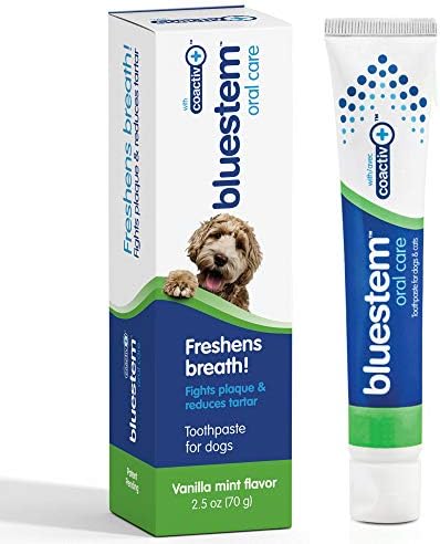 Dog Toothpaste : Vanilla Mint Flavor Tooth Paste for Dogs. Teeth Brushing Cleaner Pet Breath Freshener Oral Care Dental Cleaning Kit. Tartar & Plaque Remover Brushes