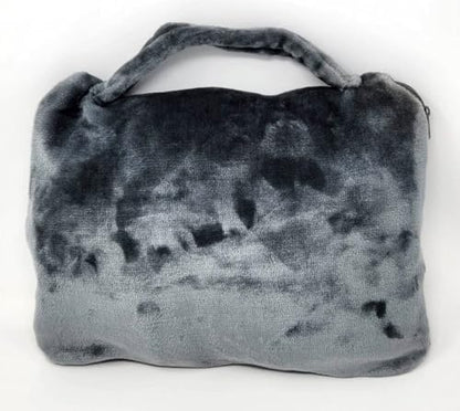 Caroline's Treasures MLM1016TBLT Blue Merle Welsh Cardigan Corgi Soft Travel Blanket with Bag Airplane Blanket, Indoor Outdoor Camping Blanket for Traveling, Picnics, Beach Trips, Concerts