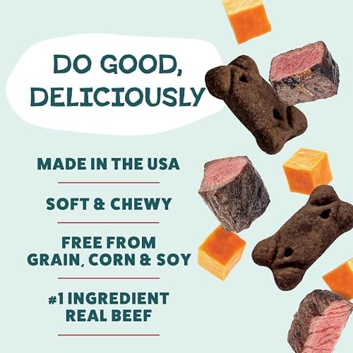 Shameless Pets Beef Up Meaty Tenders, Soft Dog Treats, Grain Free, 8oz