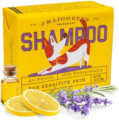 J.R.LIGGETT'S Dog Shampoo Bar for Dogs with Sensitive Skin 3.5 oz