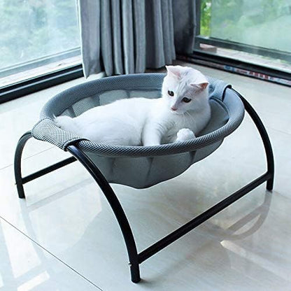 JUNSPOW Cat Bed Dedicated Replacement Net Cover Soft Breathable (Gray)