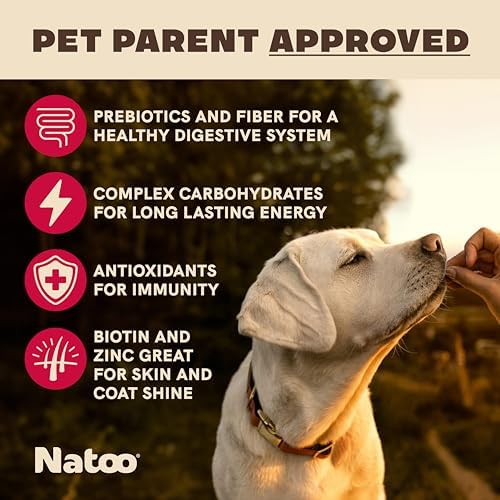 NATOO Biscuits for Small Dogs & Puppies, Oats & Berry, 8 oz